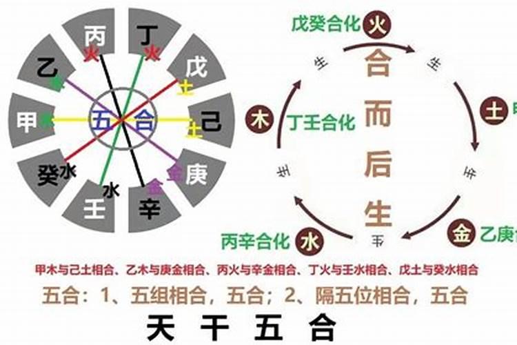 天干五合合化后的五行属性