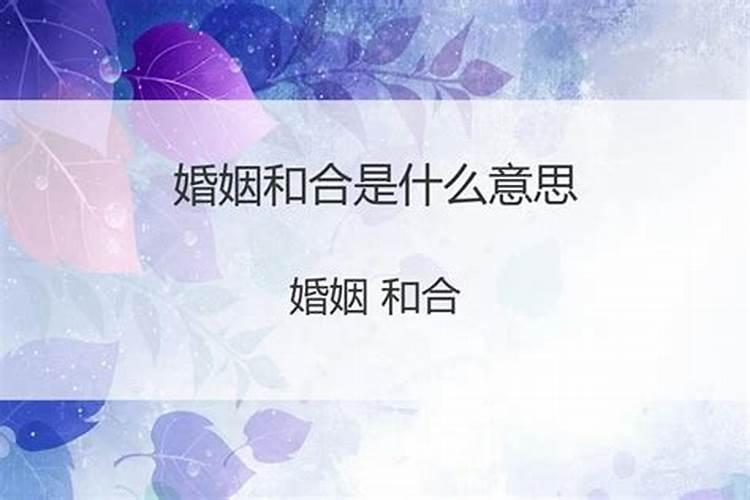 做了婚姻和合就不会离婚了吗