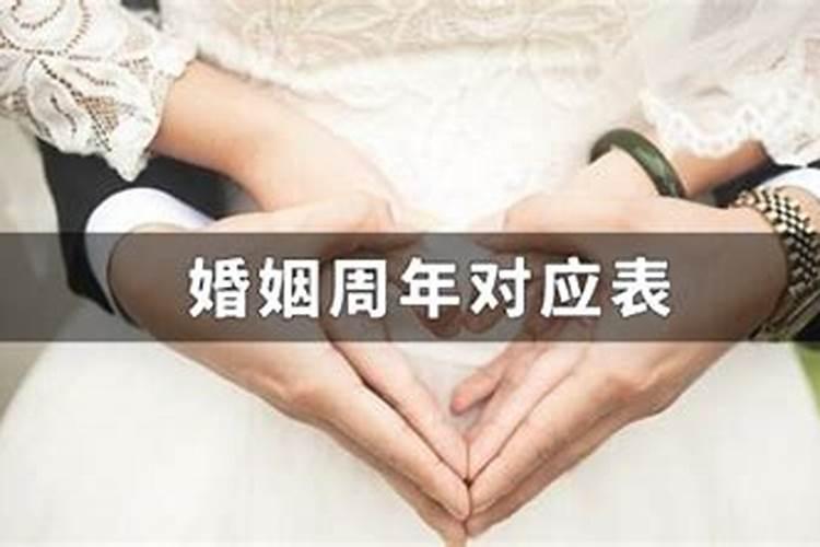 婚姻周年是什么婚姻