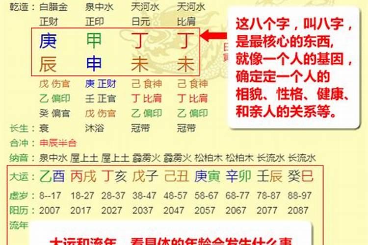 八字大运流年排盘免费