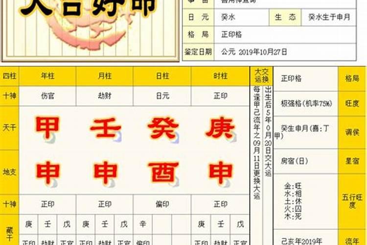 八字神煞四柱主命