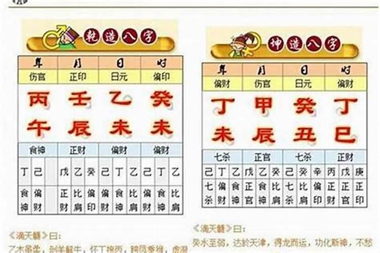 生辰八字命格详解免费算命