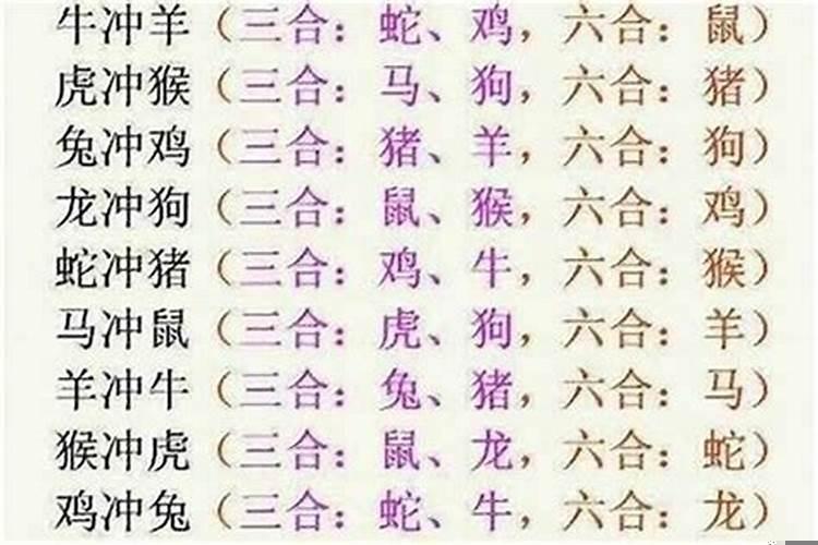 什么是生肖的三合