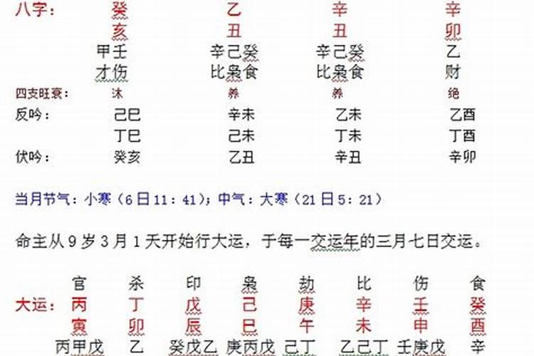 八字直观断命的人