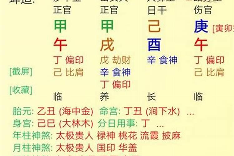 八字流年伤官合印