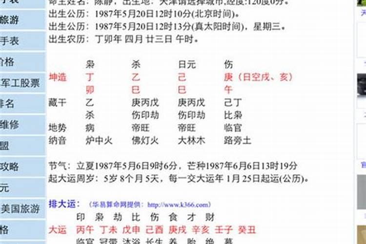 怎么看懂自己的八字排盘