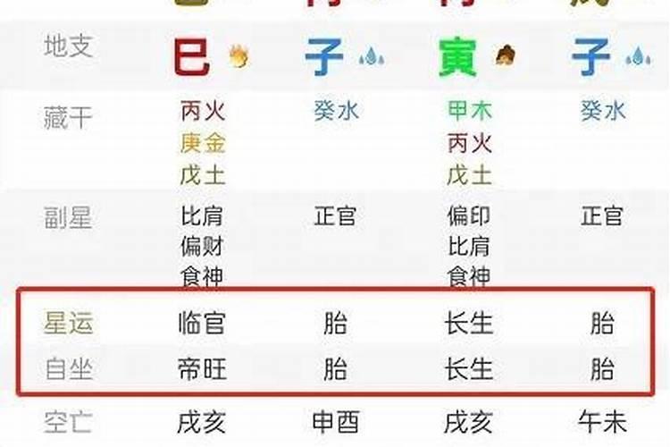 八字中的星运是什么意思啊