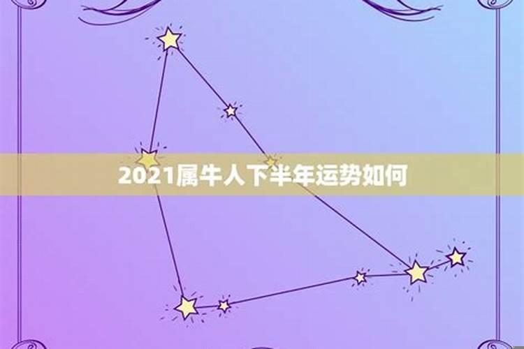 属牛人2021年下半年运势详解