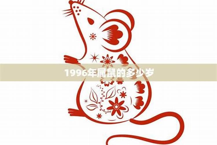 1996年属鼠今年多少岁了呀