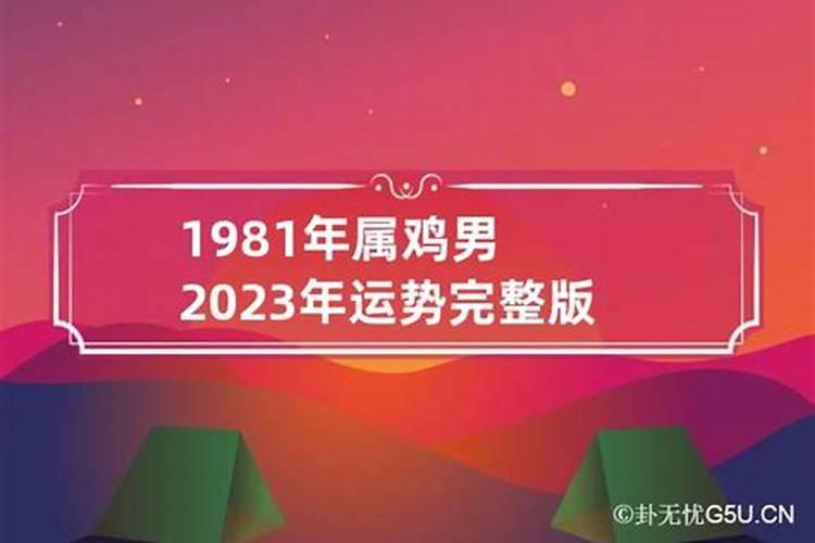 1981年属鸡2023年运势完整版