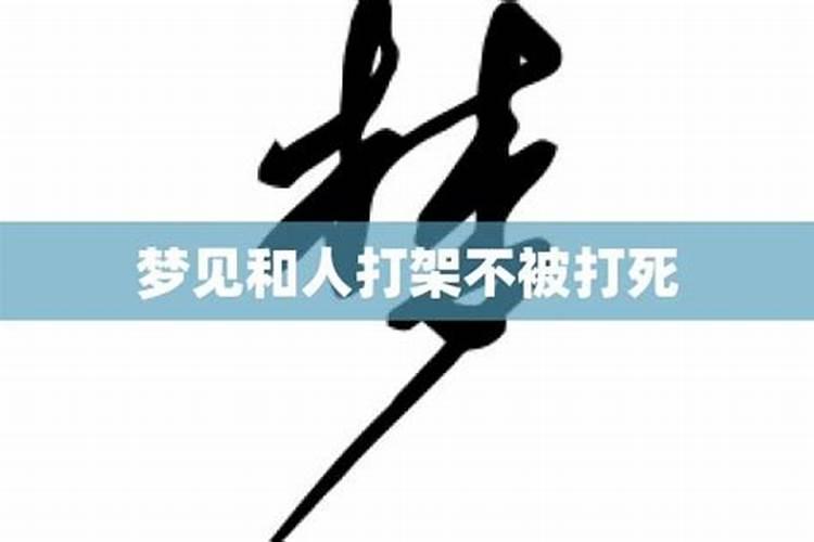 梦见自己和别人打架把人打死了