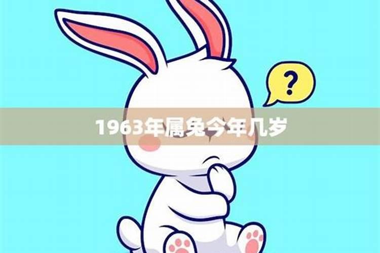 1963年属兔人什么命