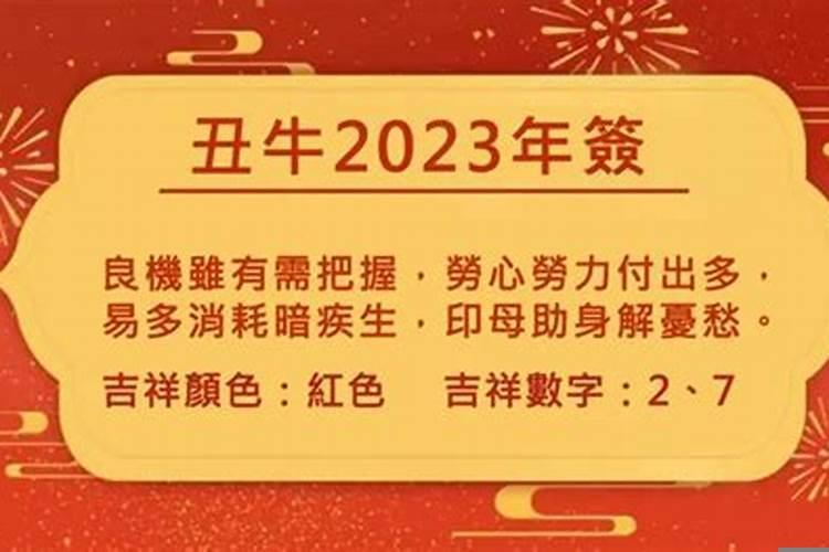 2023年十二生肖的运程