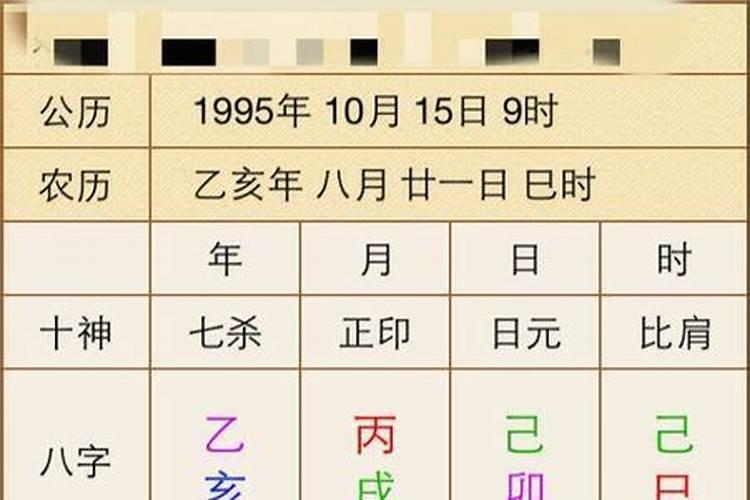 八字运程算命