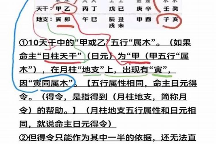 五行中得令是什么意思