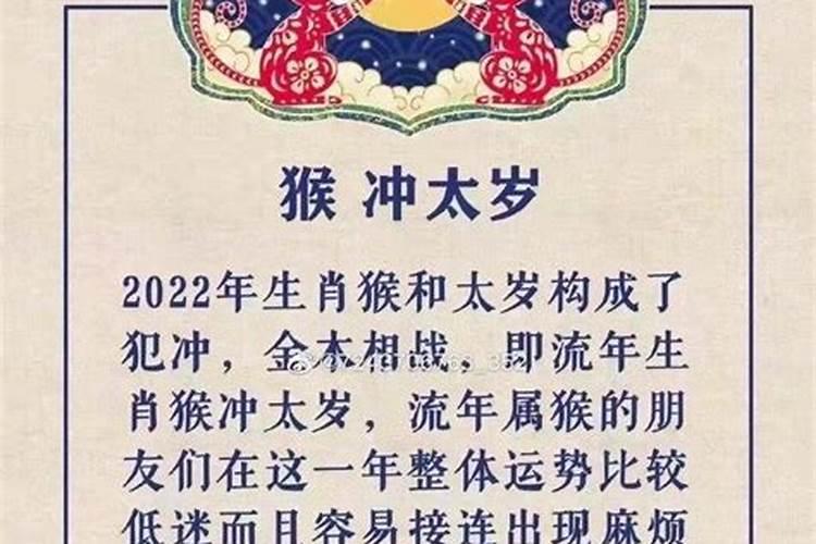 2022年生肖猴犯太岁吗为什么