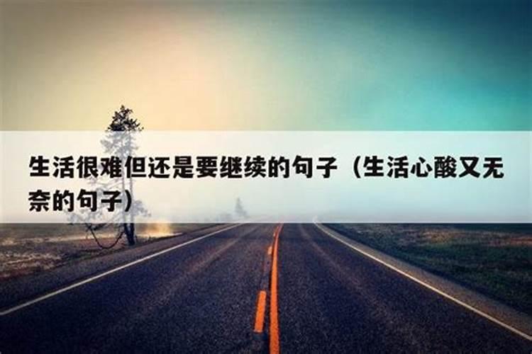 现实不尽人意，生活总要继续