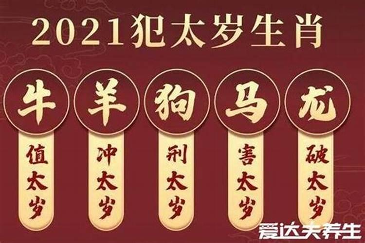 2021年犯太岁最凶的四大生肖