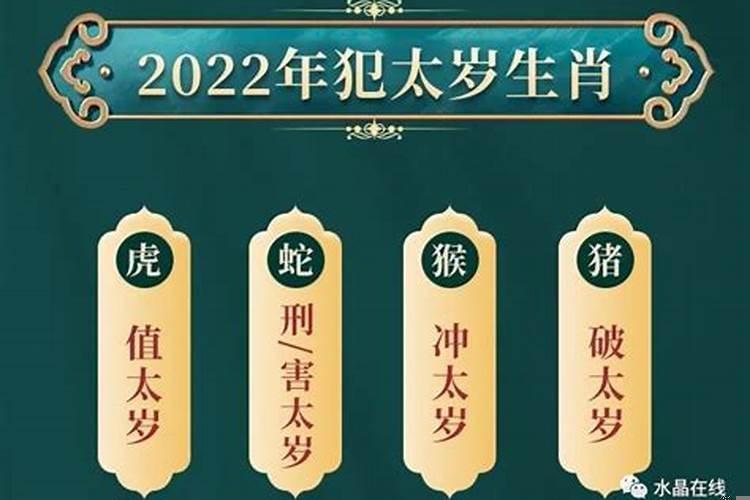 2022哪些生肖犯太岁,刑太岁,值太岁