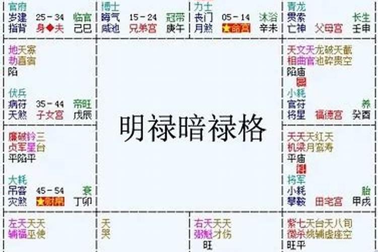 生辰八字带暗禄格